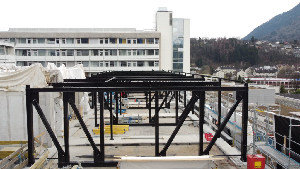 Baufortschritt Landeskrankenhaus Feldkirch